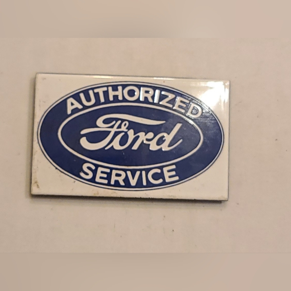 Vintage Authorized Ford Service Refrigerator Magnet